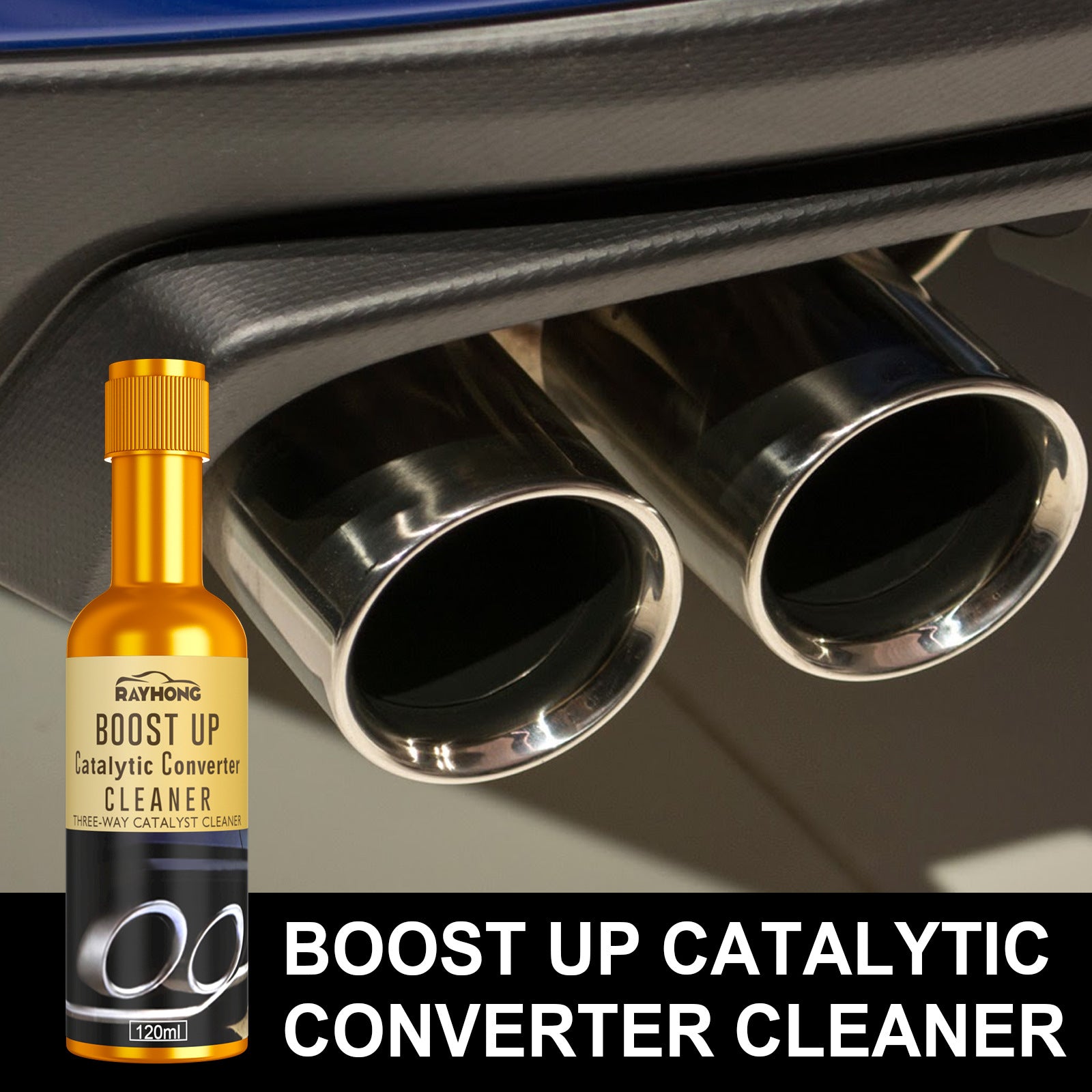 Rayhong Ternary Catalytic Cleaner, Car Cleaning Agent Free Exhaust Catalytic Removal Of Carbon Deposits Inside The Engine